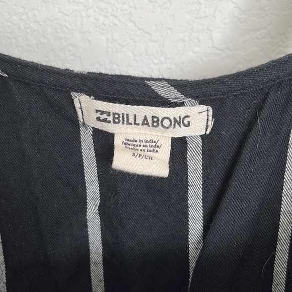 Billabong Black and White Striped Romper - Picture 4 of 5